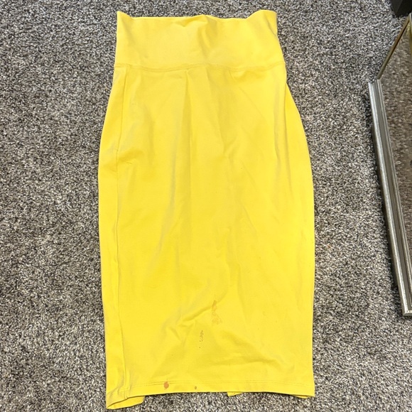 bebe Dresses & Skirts - bebe Vibrant Yellow Pencil Skirt